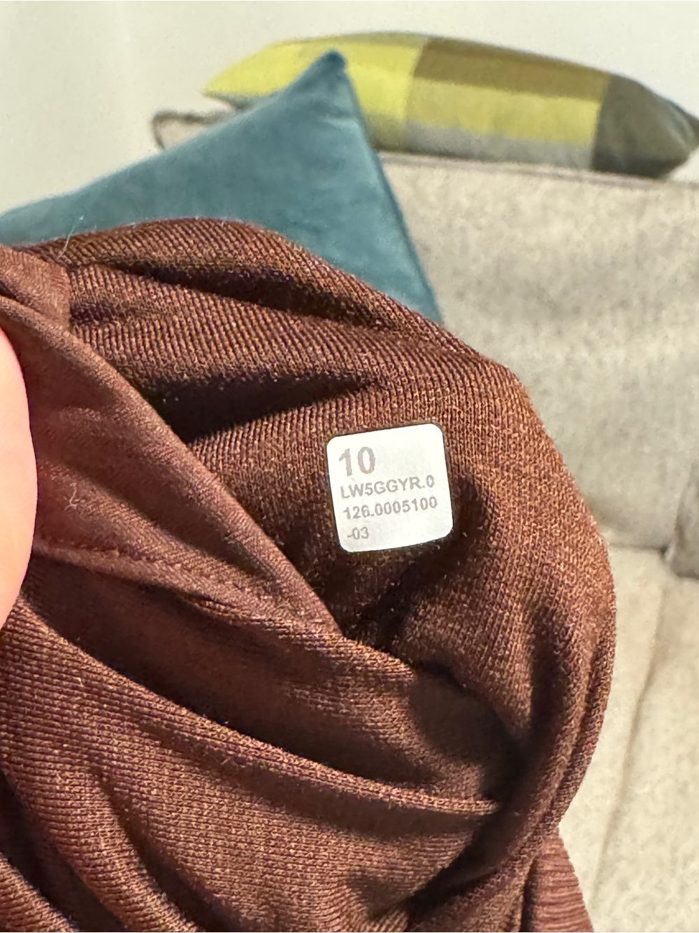 Lululemon Dance Studio Pant Espresso Coffee Brown Sz 10 EUC - Picture 8 of 8